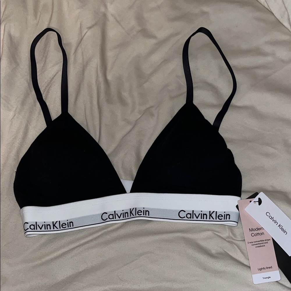 Calvin Klein Black and White Bralette